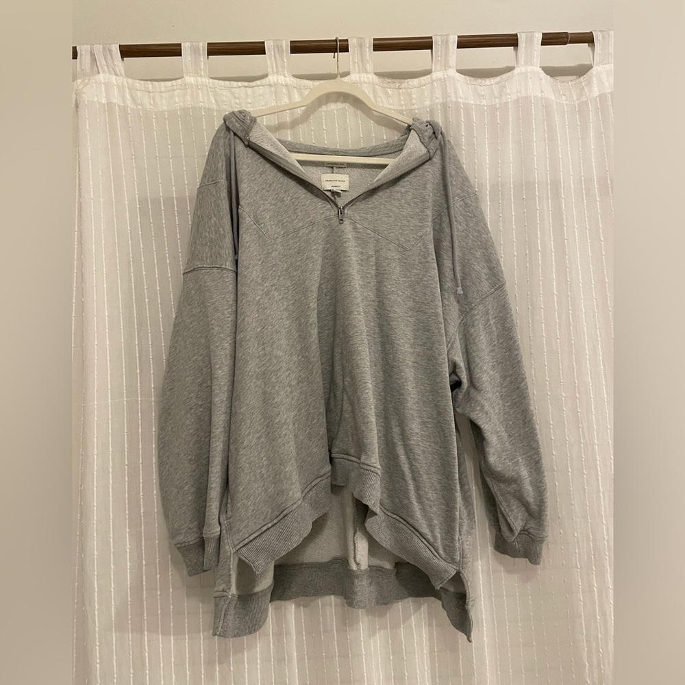 Aerie oversized quarter zip hoodie
